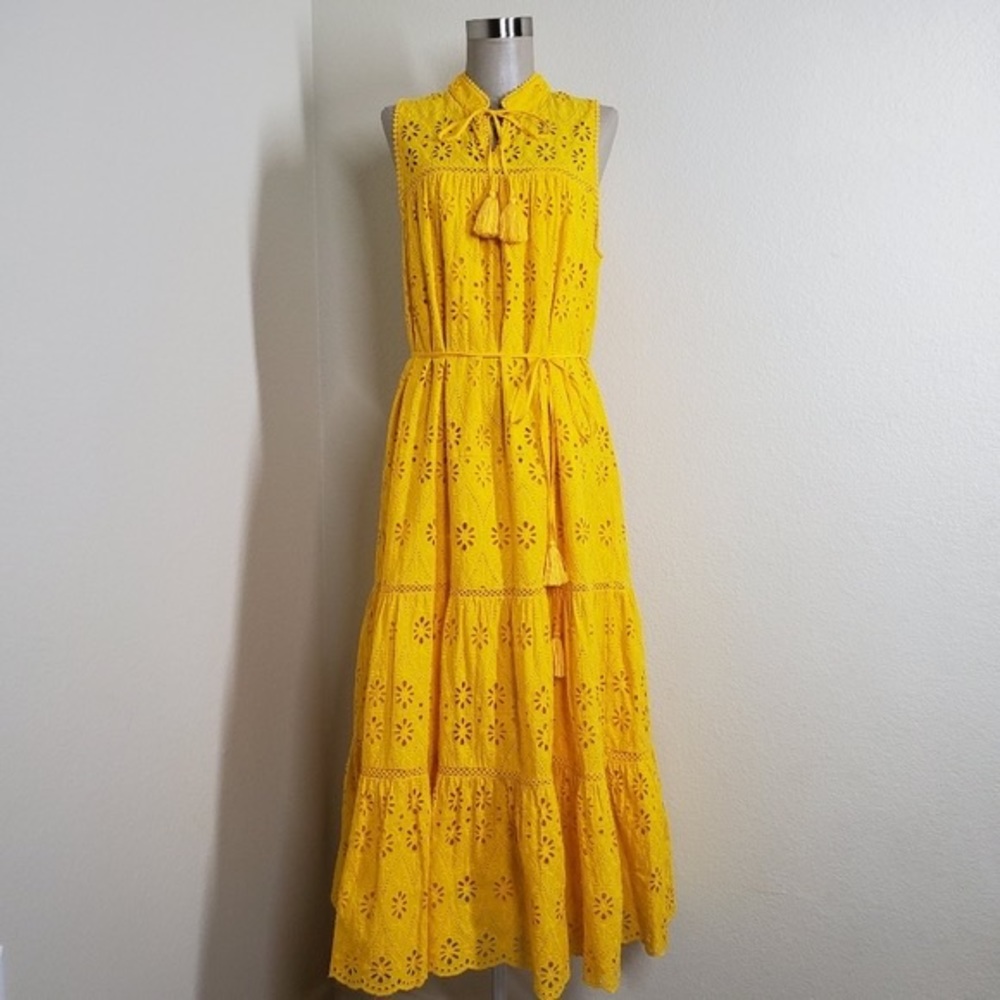 Kate Spade yellow eyelet dress